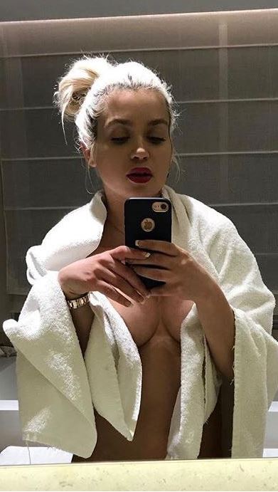 Sexy selfie on Monica in her bathroom
